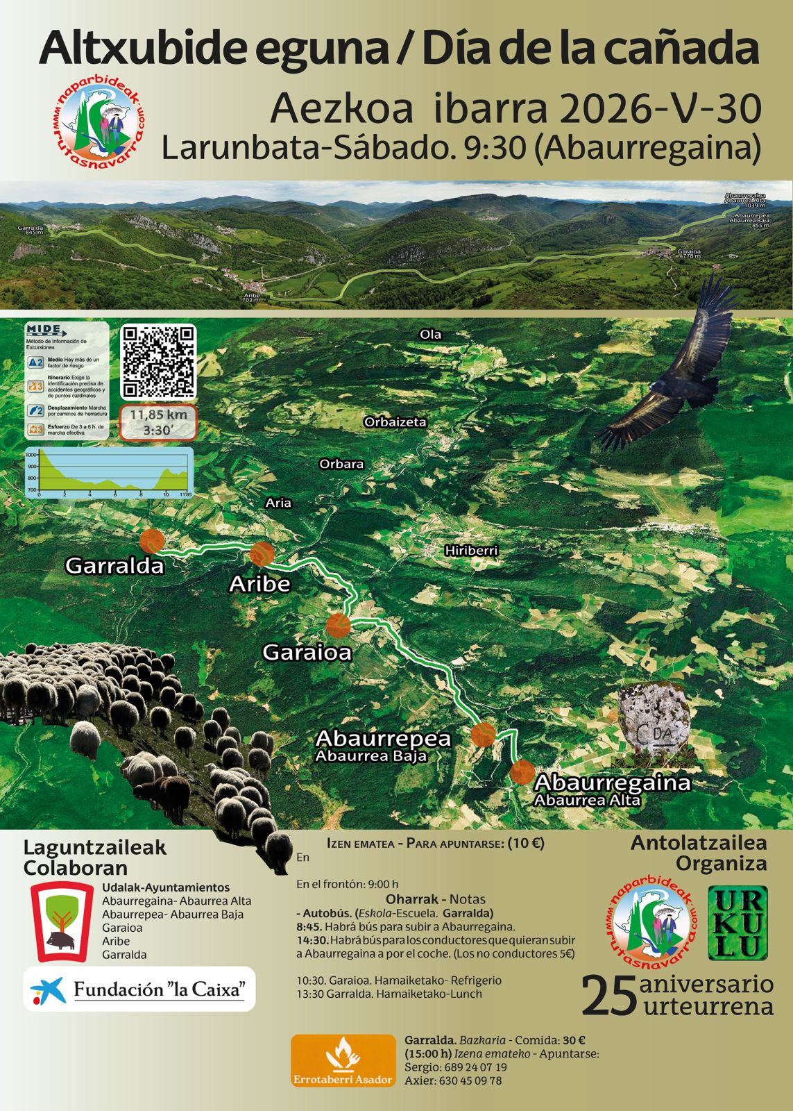 25 Aniversario. Cañada Aezkoa. Abaurregaina - Garralda